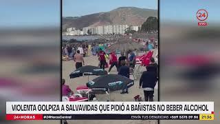 Violenta golpiza a salvavidas que pidió a bañistas no beber alcohol