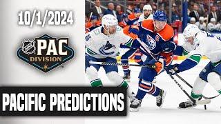 My 2024-25 NHL Pacific Division Predictions!