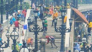 TODO NA ANG PWERSA PARA MATAPOS! ENTRANCE NAKITA NA!BALIK ANG RAILINGS,PASIG RIVER ESPLANADE