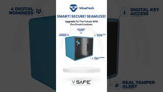 ​V SAFE Smart Locker | Advanced Security | Wi-Fi Enabled | Protect Valuables with Smart Technology
