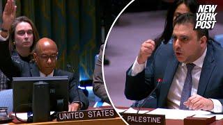 Casting lone ‘no’ vote, US vetoes UN Security Council Israel-Hamas cease-fire resolution