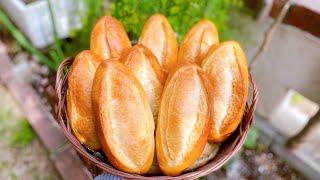 BÁNH MÌ MEN TỰ NHIÊN. Cách làm bánh mì từ men nuôi, men tự nhiên vỏ giòn ruột xốp. ベトナムパン、バインミーのレシピ