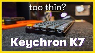 Keychron K7 Review, Unboxing, & Sound Test // The best TRAVEL, budget, ultra-slim keyboard ever??