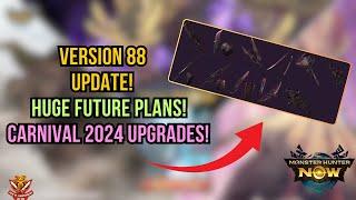 Version 88 Update HUGE FUTURE PLANS FOR THE CARNIVAL 2024 EQUIPMENT! l Monster Hunter Now