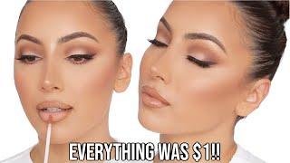 FULL FACE OF $1 MAKEUP!