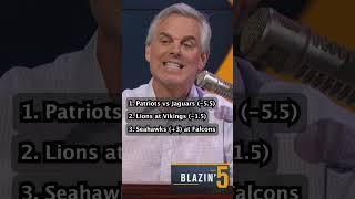 Colin's Week 7 Blazin' 5  #NFL #jets #rams #seahawks