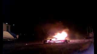 Fire + spray paint + alcohol = BOOM