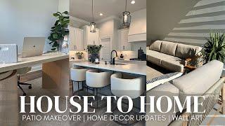 HOUSE TO HOME VLOG | modern, cozy home decor updates | patio set makeover | 2024