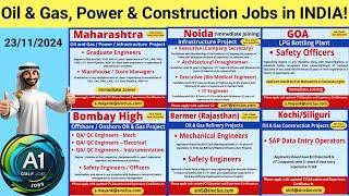 Oil & Gas jobs in INDIA!