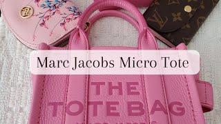 Marc Jacobs Micro Tote Bag | Candy Pink  | What Fits?