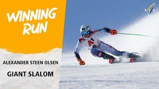 Steen Olsen takes superb win in Sölden GS | FIS Alpine Skiing World Cup 24-25