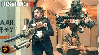 DISTRICT 9 | Breaking into MNU | Sharlto Copley Sci-Fi Movie