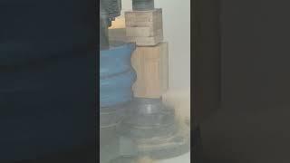 Woodworking profile milling，Wooden dinner plate，Exquisite rubbing stone, exquisite craftsmanship,