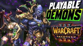 Playable Race: DEMONS - So sick design! - WC3 - Grubby