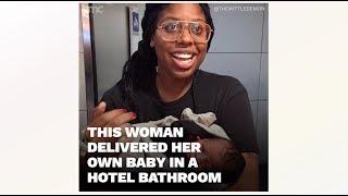 U.S. Airforce Mom Delivers Her own Baby on Hotel Bathroom Floor!