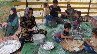 Narges Delivers Building Materials & Prepares Curd Cheese  | A Delicious Homemade Village Lunch 