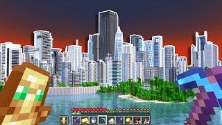 How I Built a MEGA City in Minecraft Survival