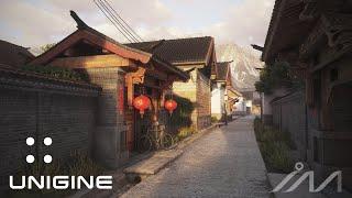 UNIGINE 2.16 Chinese Old Town Scene (Environment Art Portfolio)