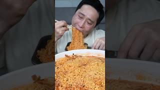콩나물 듬뿍 매운 틈새라면 더 맵게 7개 매운김치 라면 먹방 면상호