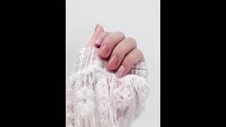 小清新南瓜色貝殼美甲片果凍膠指甲貼片/24片裝【RCNA0009】