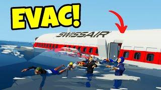 Plane Crash Water Evacuation Survival! (Stormworks)