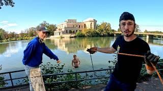 Magnet fishing is too complicated here: German-occupied castle (WW2)