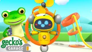 Wacky Waterslide  | Gecko's Garage | Fun Kids Cartoon | Kids Videos