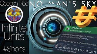 No Man's Sky  Infinite Units - Make Money Fast Early Game Chlorine Loop - NMS Scottish Rod #Shorts