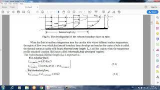 CHAPTER FIVE : INTERNAL FORCED CONVECTION HEAT TRANSFER