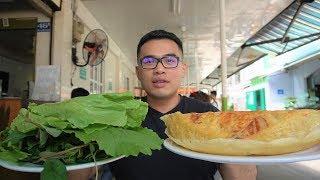 Eating at the best Bánh Xèo  Restaurant here in Vietnam - Crispy Fried Meat Crêpe