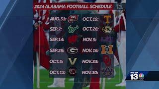 The SEC reveals Alabama and Auburn's 2024 football schedules