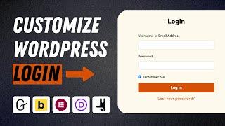 How To Make Your WordPress Login Page Look Awesome!  Elementor Custom Login Design