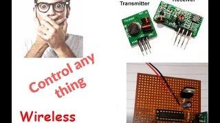 how to make  a RF transmitter and receiver circuit by electronics projects