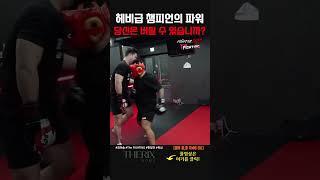 헤비급 챔피언의 파워.. 당신은 버틸 수 있습니까?