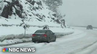 Winter storms threaten the West