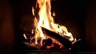 Virtual Fireplace: Soft Crackling Fireplace with Piano Background Music (HD)