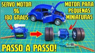  Nunca Mais Pague Caro! Converta um Servo 9G em Motor de Tração com Eixo Duplo e ESC Para Carrinhos