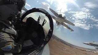 RAAF 2OCU "The Flying Tigers" 4 Ship Formation Display Team 360 Footage