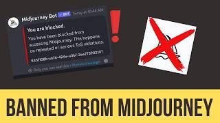 Banned from MidJourney!!!: Alternatives and Personal Insights