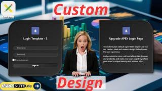 Black is the New Trend - Oracle Apex Login Page Makeover - Template 3