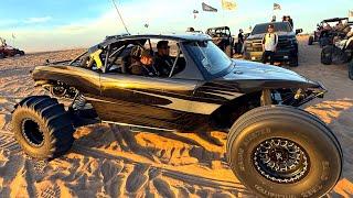 Getting A Ride In One Of The FASTEST SAND CARS IN GLAMIS 1500HP | DIRT BIKE DIARIES EP.262
