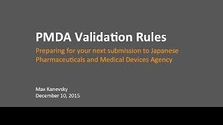 PMDA Official Validation Rules