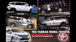 Uji tabrak mobil Toyota di indonesia