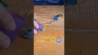 Electric conductivity of liquids  Testing the drinking water #shorts #ytshorts#Rishipranay