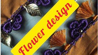 flower design saree kuchu #3#