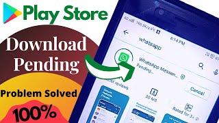 Play Store Pending Problem Solved | play store download pending | whatsapp download pending problem