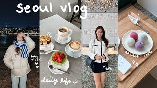 last seoul vlog  han river ramen, gwangjang market, aesthetic cafes, favorite places in seoul