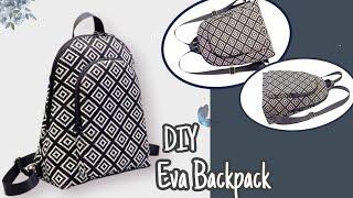 DIY Cara Membuat Tas/Eva Backpack Tutorial & Pattern