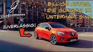 Billige Autos, die GÜNSTIG im Unterhalt sind für unter 5.000 € | G Performance