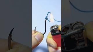 Excellent fishing knot technique for hook #fishing #shorts
